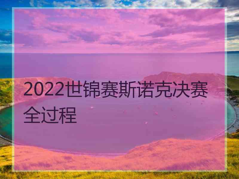 2022世锦赛斯诺克决赛全过程