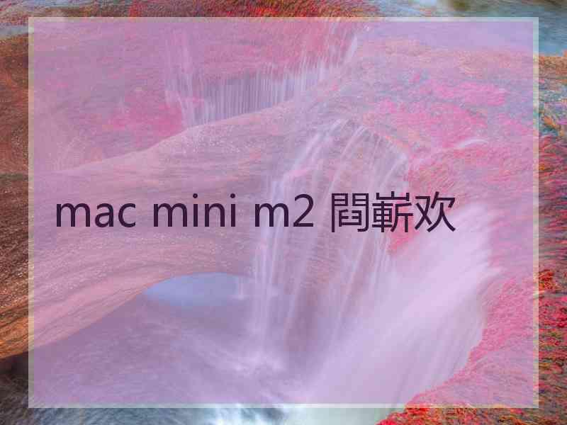 mac mini m2 閰嶄欢