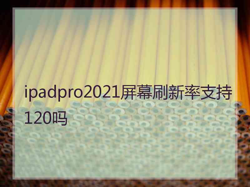 ipadpro2021屏幕刷新率支持120吗