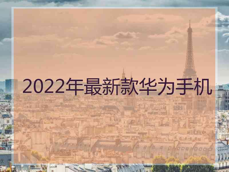 2022年最新款华为手机