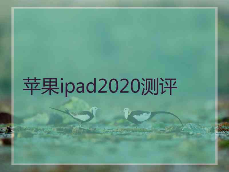 苹果ipad2020测评