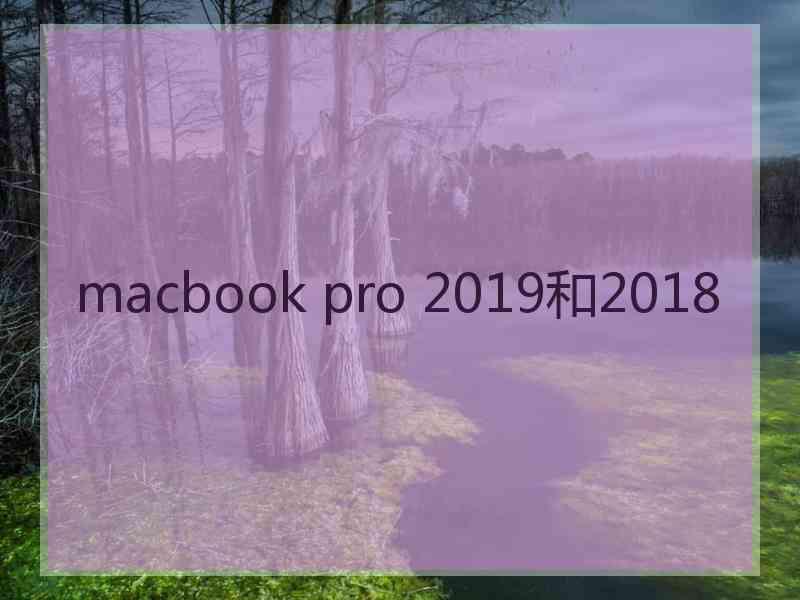 macbook pro 2019和2018