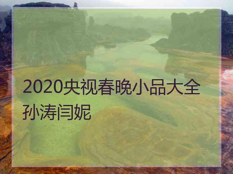 2020央视春晚小品大全孙涛闫妮