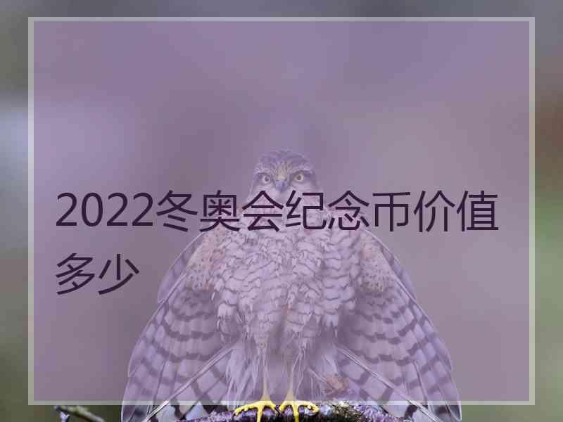 2022冬奥会纪念币价值多少