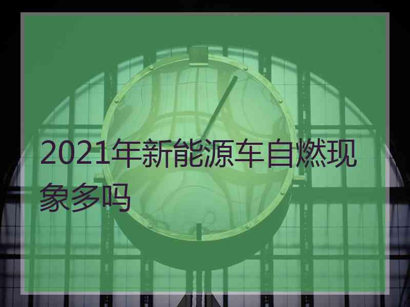 2021年新能源车自燃现象多吗