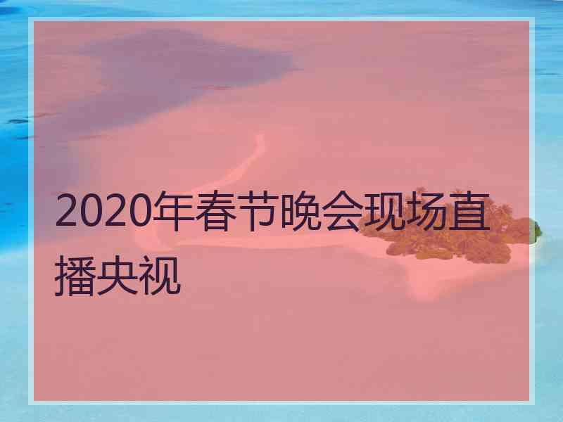 2020年春节晚会现场直播央视