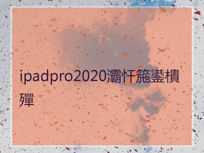 ipadpro2020灞忓箷鍙樻殫