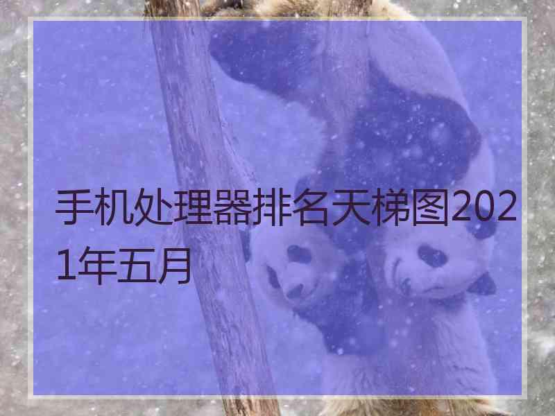 手机处理器排名天梯图2021年五月