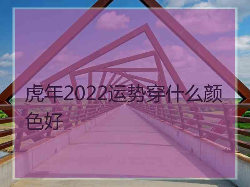 虎年2022运势穿什么颜色好