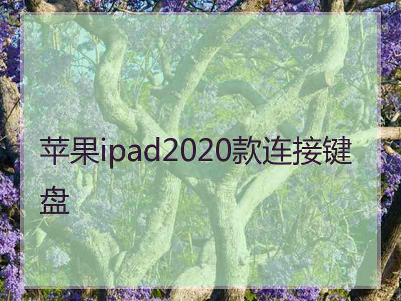 苹果ipad2020款连接键盘