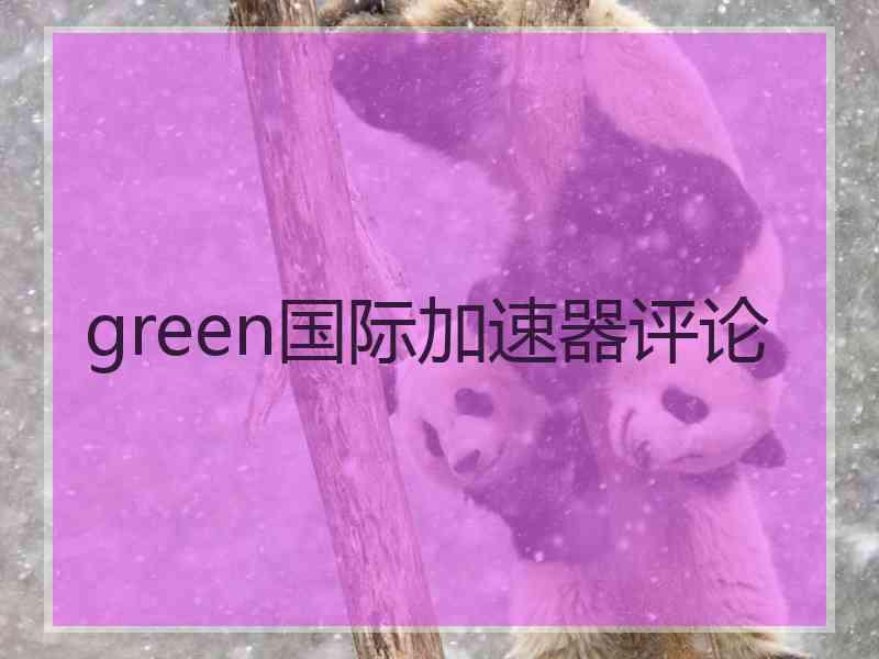 green国际加速器评论