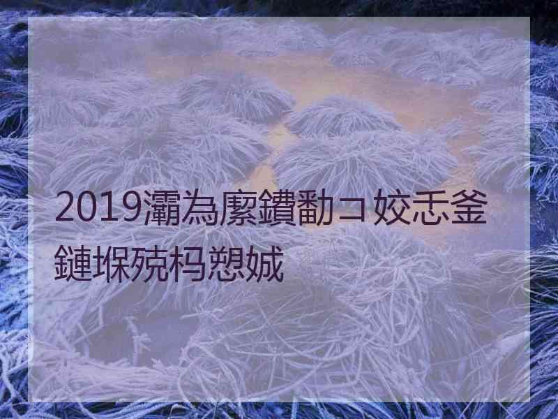 2019灞為緳鐨勫コ姣忎釜鏈堢殑杩愬娍