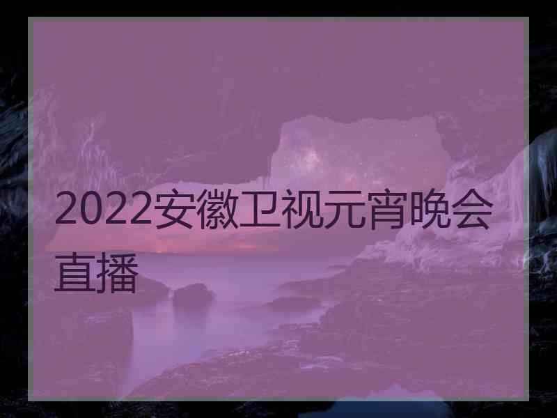 2022安徽卫视元宵晚会直播