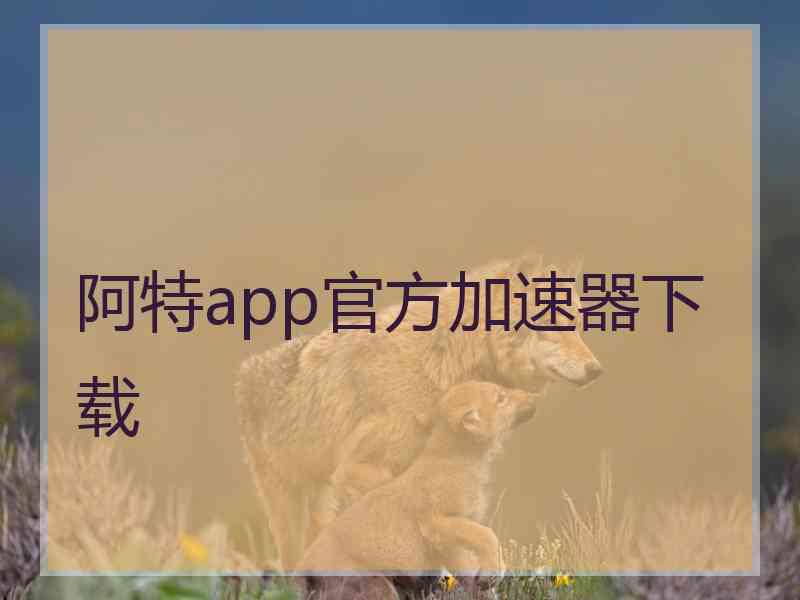 阿特app官方加速器下载