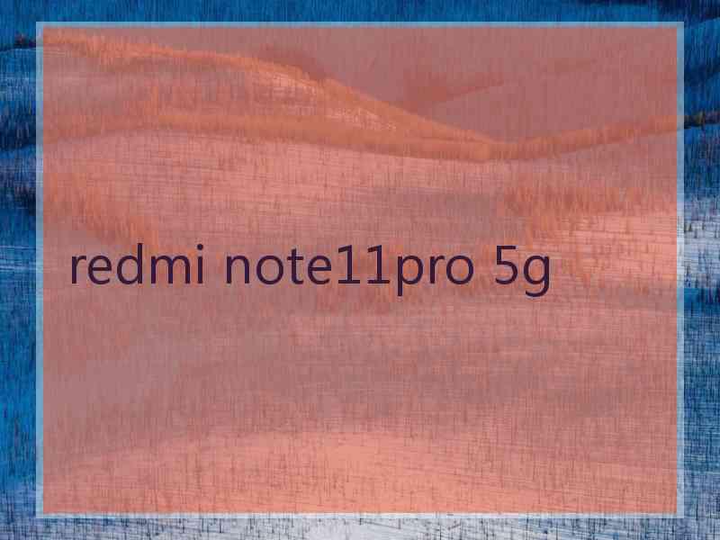 redmi note11pro 5g