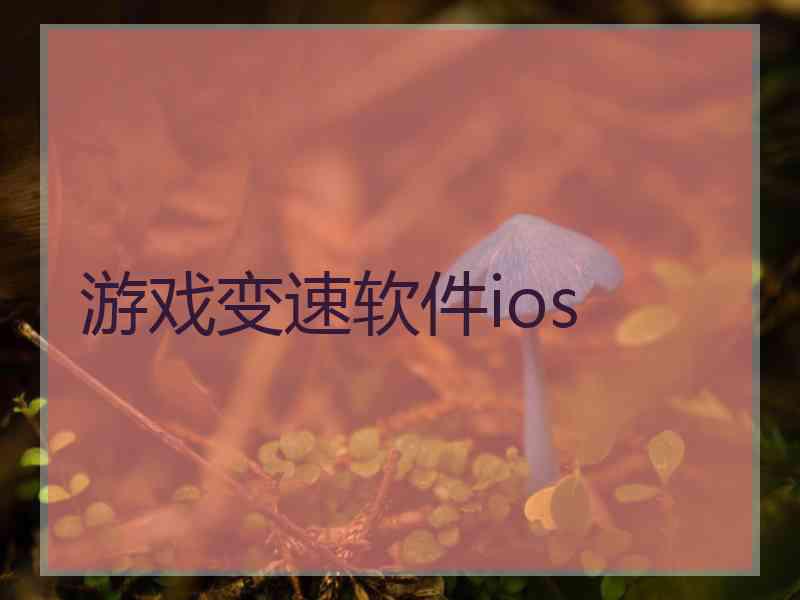 游戏变速软件ios