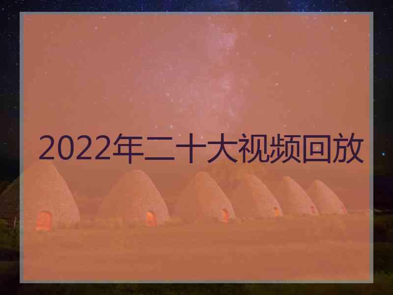 2022年二十大视频回放