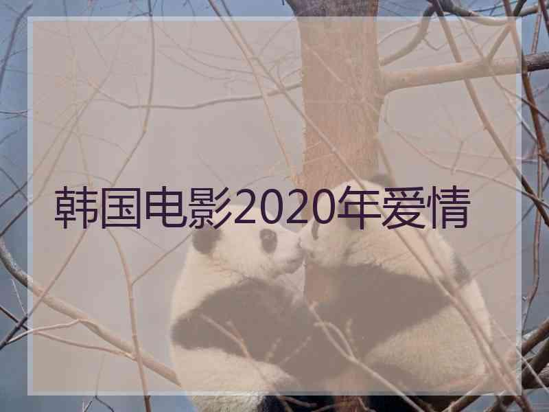 韩国电影2020年爱情