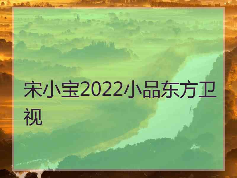 宋小宝2022小品东方卫视