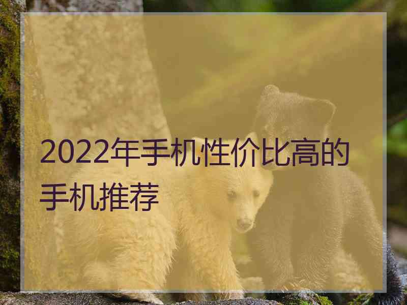 2022年手机性价比高的手机推荐