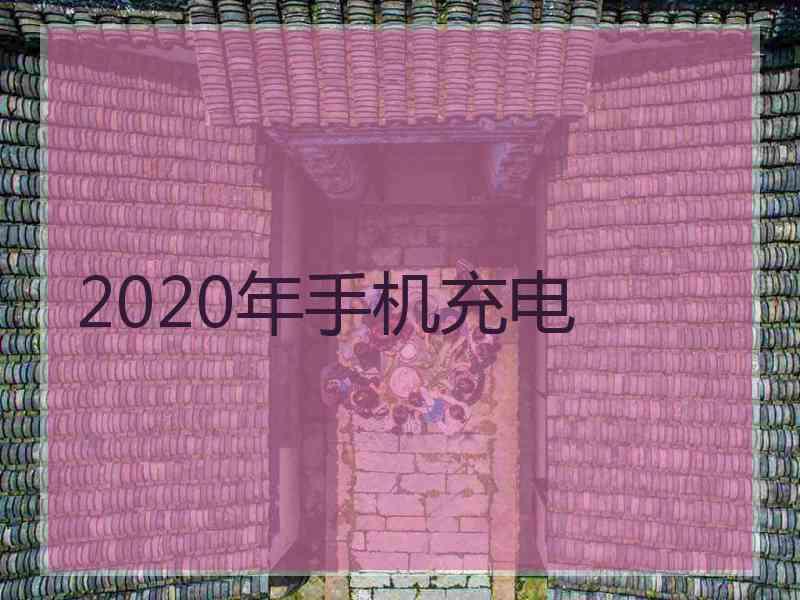 2020年手机充电