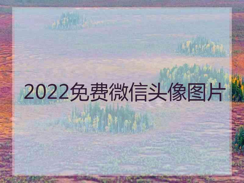 2022免费微信头像图片