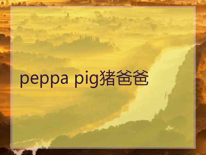 peppa pig猪爸爸