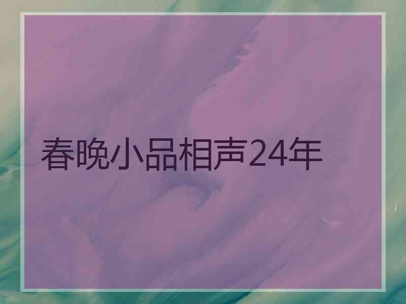 春晚小品相声24年