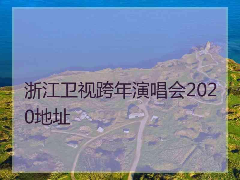 浙江卫视跨年演唱会2020地址