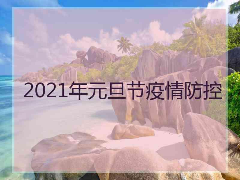 2021年元旦节疫情防控