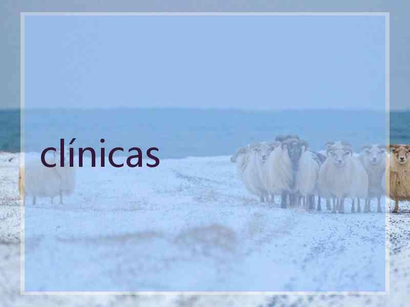 clínicas