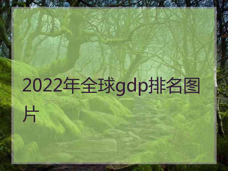 2022年全球gdp排名图片