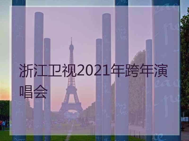 浙江卫视2021年跨年演唱会