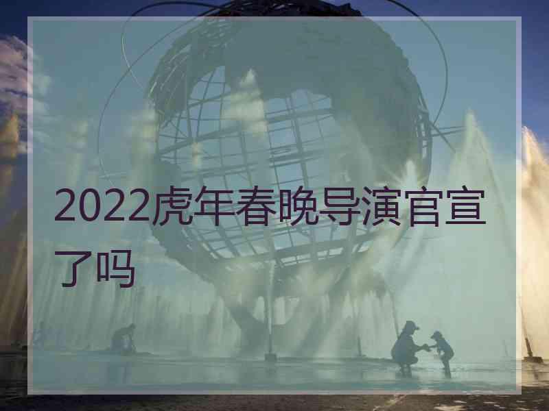 2022虎年春晚导演官宣了吗