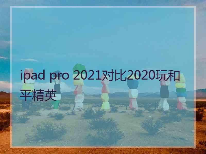 ipad pro 2021对比2020玩和平精英