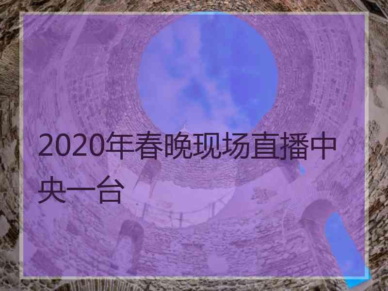 2020年春晚现场直播中央一台