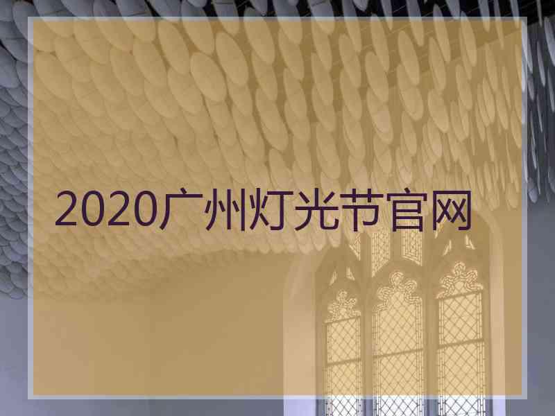 2020广州灯光节官网