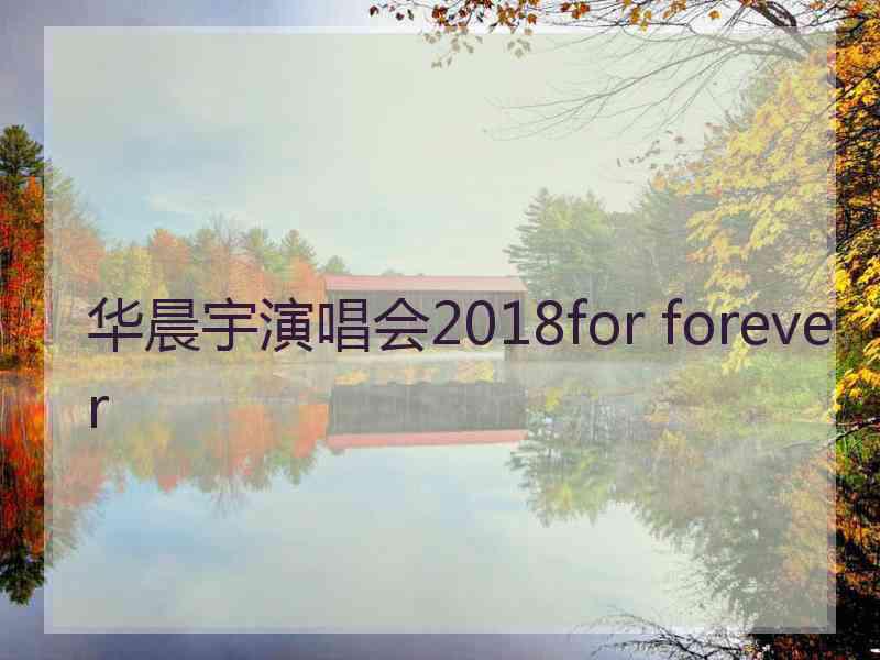 华晨宇演唱会2018for forever