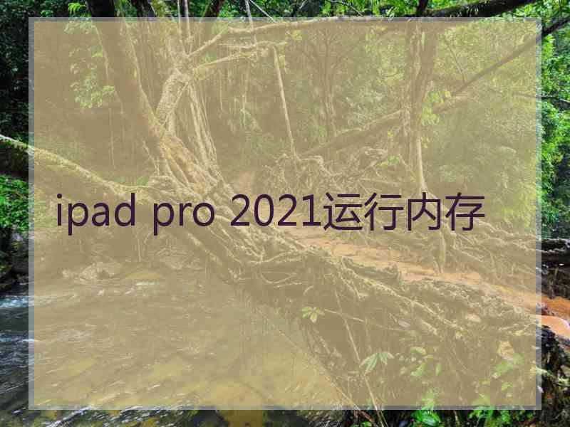 ipad pro 2021运行内存