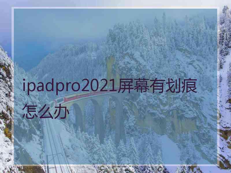 ipadpro2021屏幕有划痕怎么办