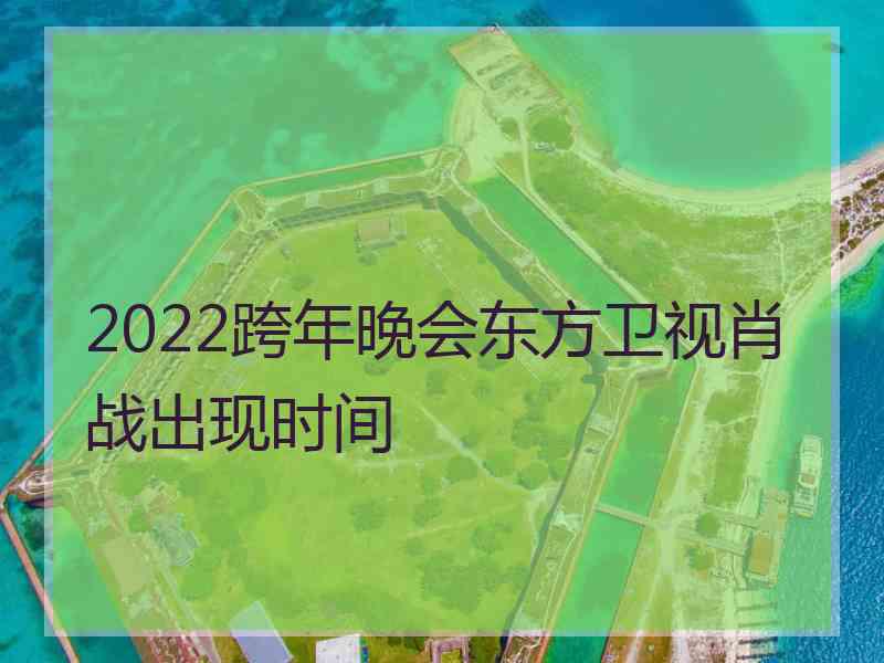 2022跨年晚会东方卫视肖战出现时间