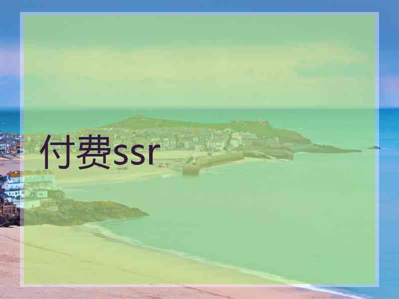 付费ssr