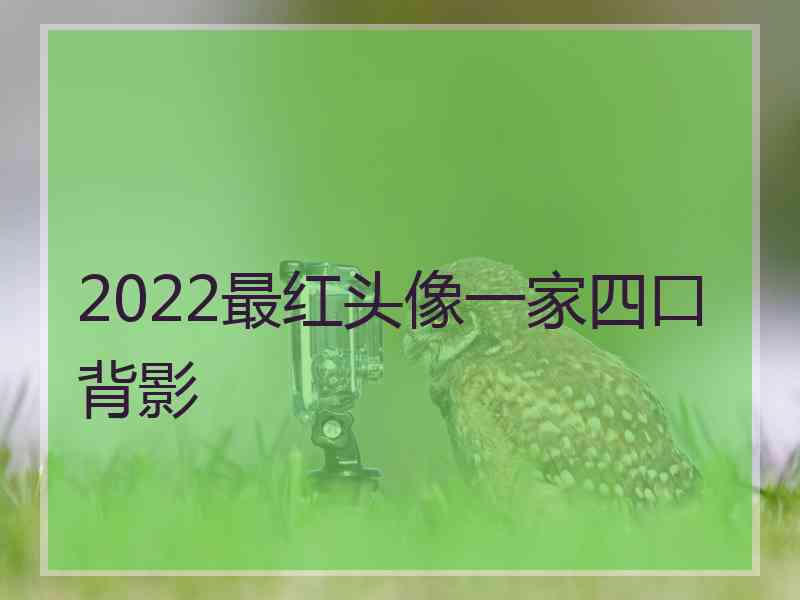 2022最红头像一家四口背影