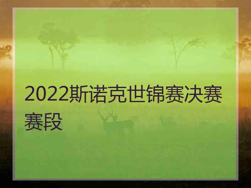 2022斯诺克世锦赛决赛赛段