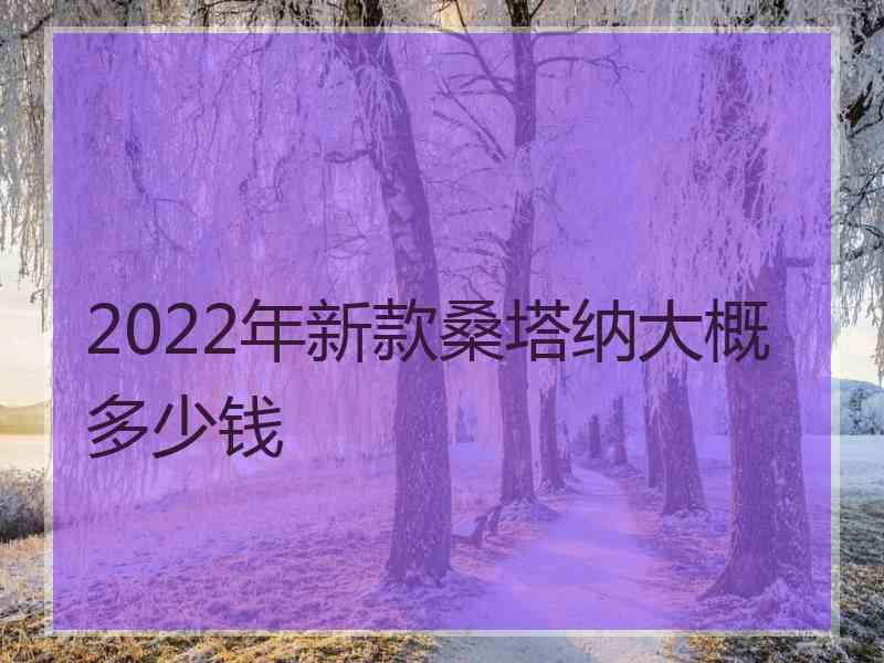 2022年新款桑塔纳大概多少钱