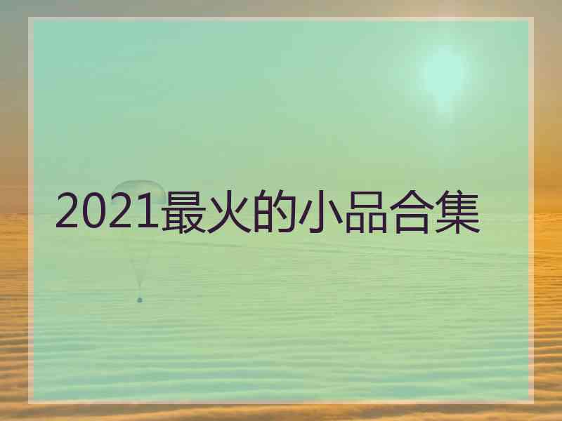 2021最火的小品合集