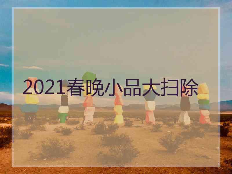 2021春晚小品大扫除