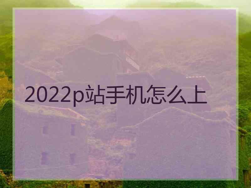 2022p站手机怎么上