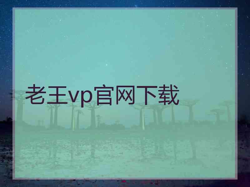 老王vp官网下载