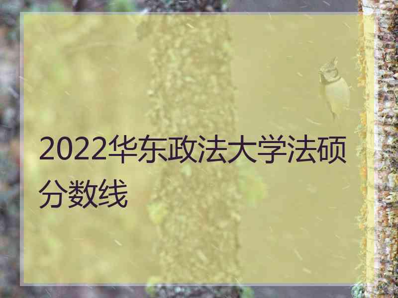 2022华东政法大学法硕分数线